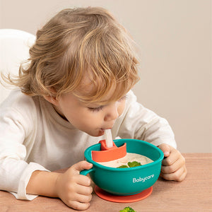 Transform Mealtime with Our 3 In 1 Baby Feeding Suction Bowl With Straw